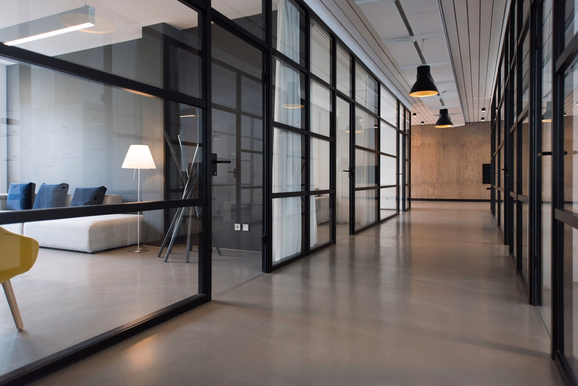A composed professional office prepared for a client meeting